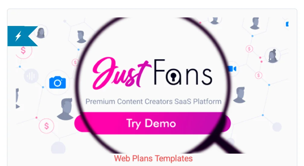 OnlyFans Clone - JustFans Content Creators SaaS platform v8.1.0