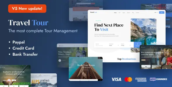 Travel Tour - Tour Booking, Travel Booking WordPress Theme