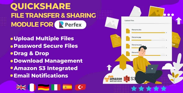 QuickShare - File transfer & sharing module for Perfex CRM v1.1.0