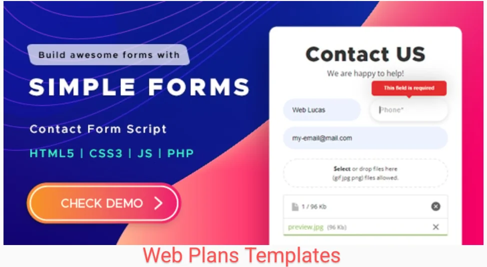 Contact Form Script - Simple Forms