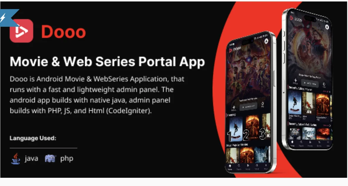 Dooo - Movie & Web Series Portal App v2.9.5a NULLED
