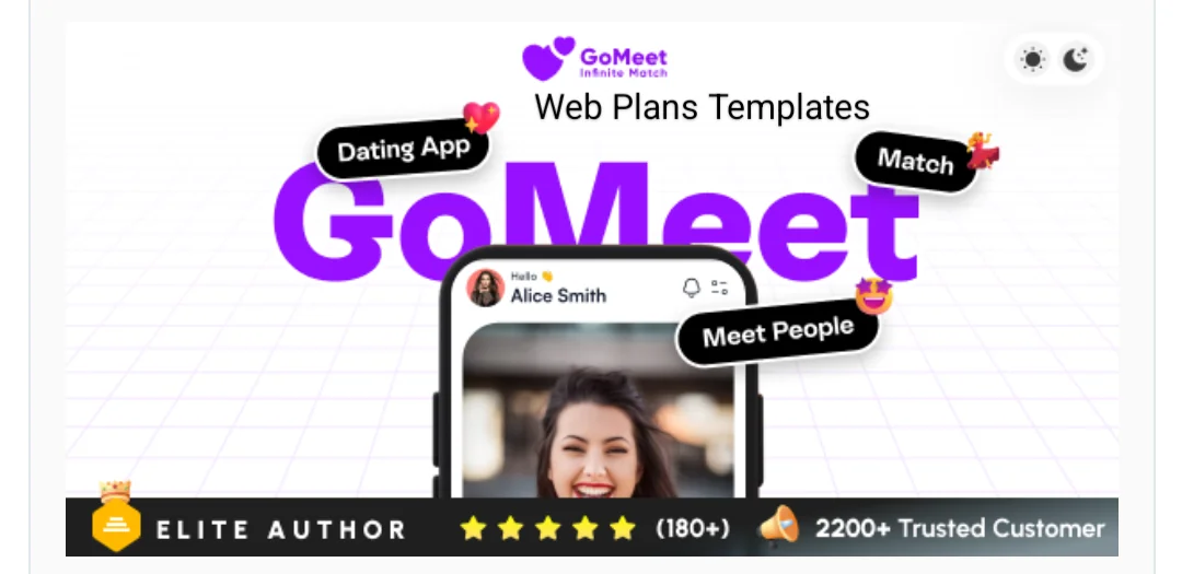 GoMeet - Complete Social Dating Mobile App | Online Dating | Match, Chat & Video Dating | Dating App