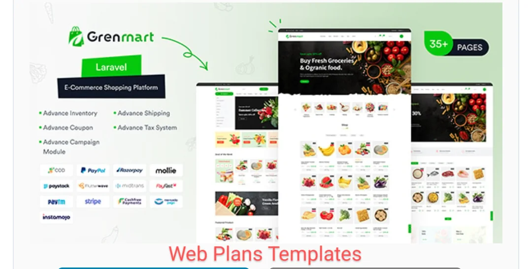 Grenmart – Organic & Grocery Laravel eCommerce v1.3.0
